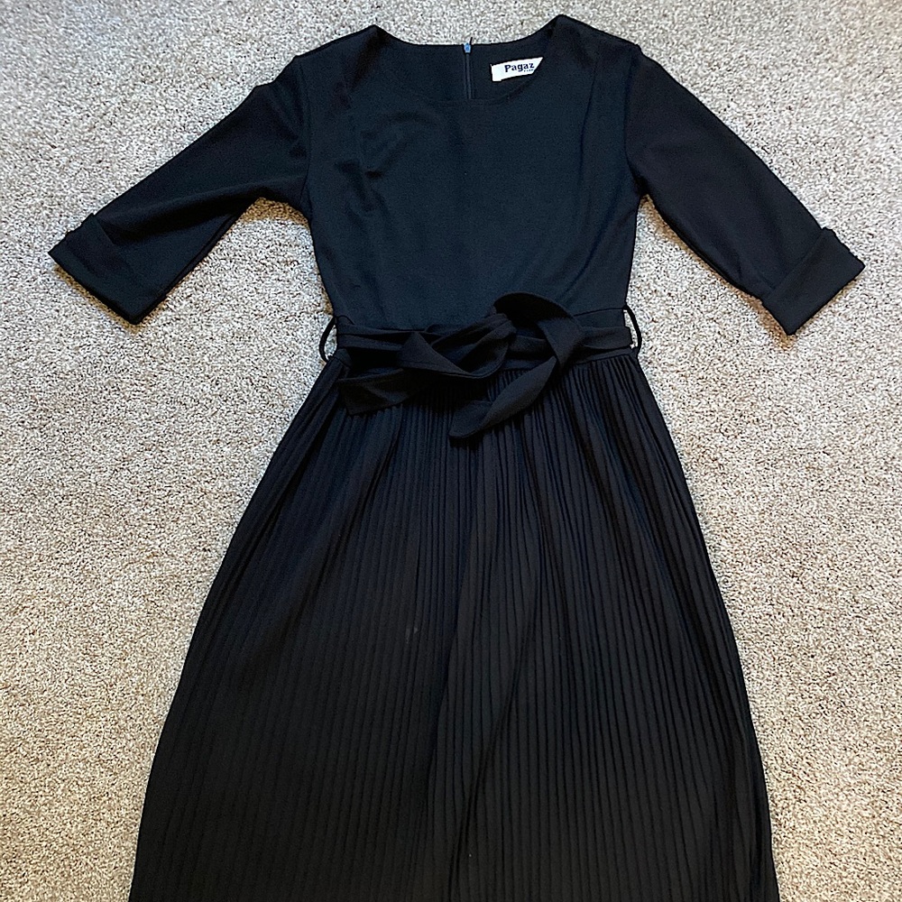 Black Pleated Dress
